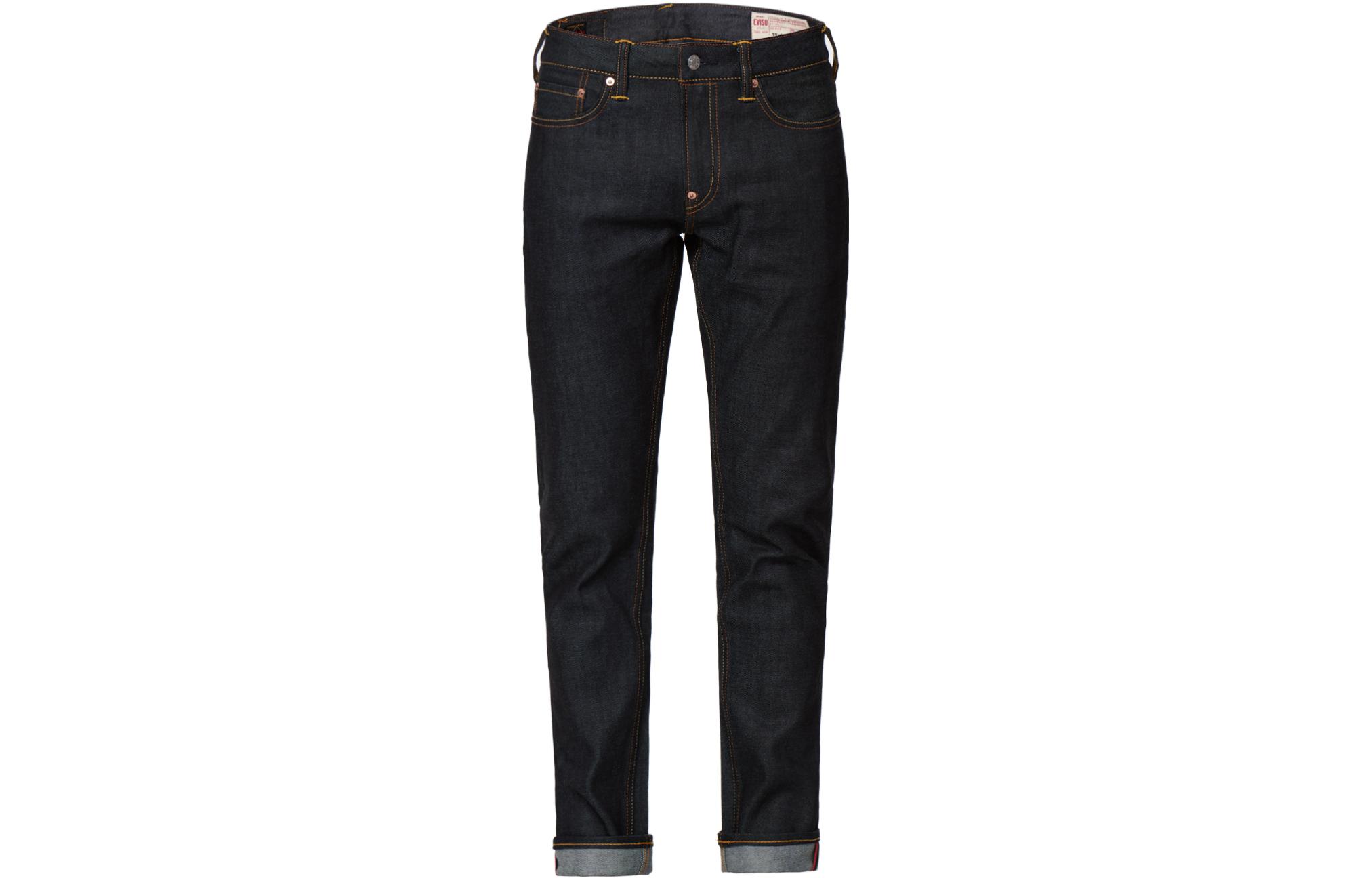 Lookbook 에비수 SS23 스트레이트-레그 갈매기 데님 블루 청바지. 0ELBSM0JE22523CS