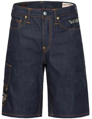 에비수 SS23 워시드 데님 블루 숏 팬츠 플로랄 자수 포켓. 2ESHTM3DS177XXCT Order 에비수 SS23 워시드 데님 블루 숏 팬츠 플로랄 자수 포켓. 2ESHTM3DS177XXCT