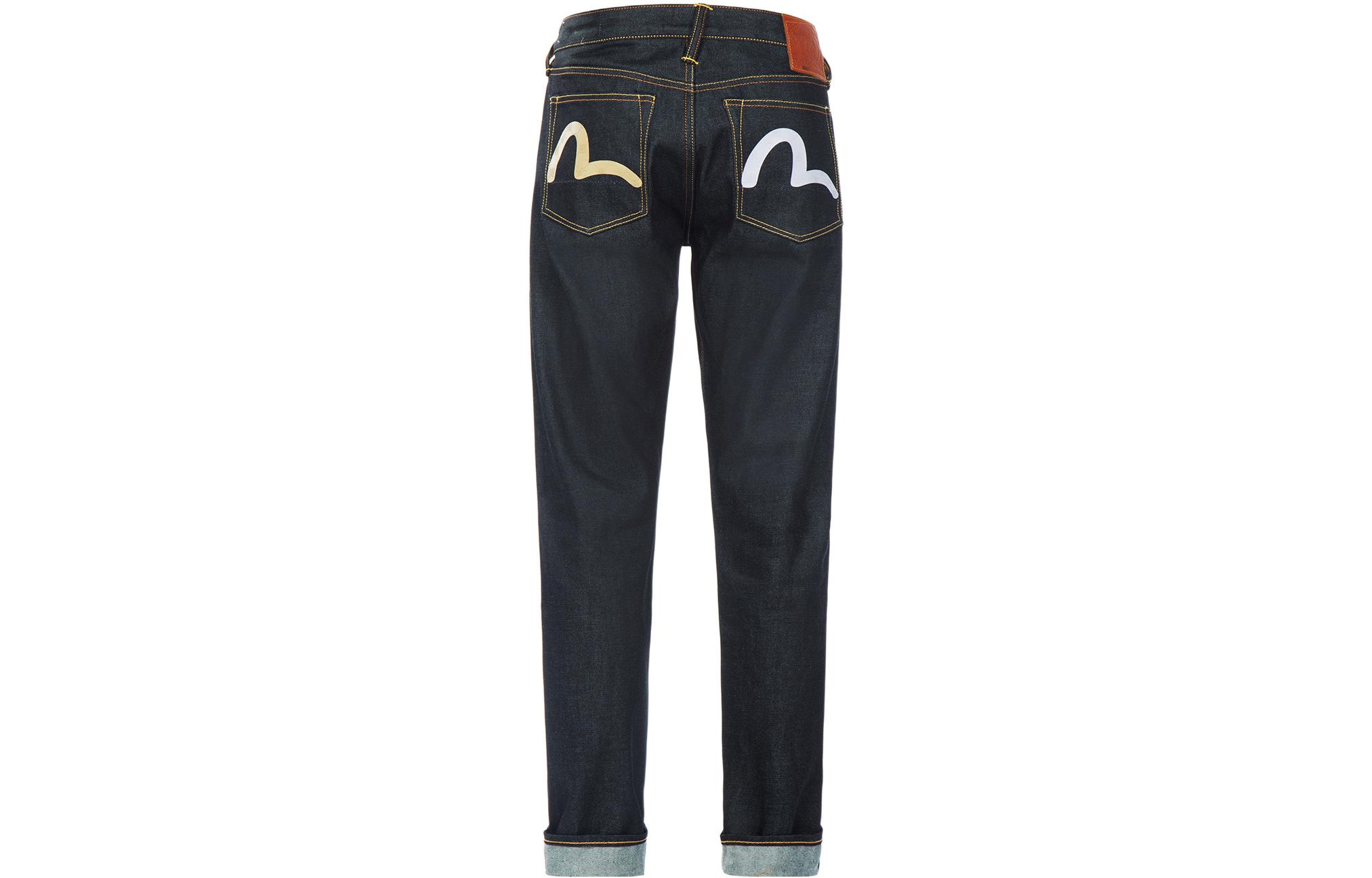 Lookbook EVISU SS23 深藍色海鷗印花牛仔扣襠褲 2ESHTM3JE14117CT