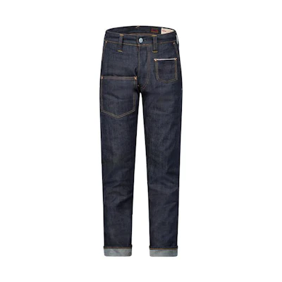 EVISU SS23 Hand-painted Seagull Straight Jeans Denim Blue 2EAJXM2JE268XXCT