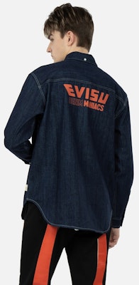 EVISU SS23 Kemeja Denim Multi-Poket Biru Denim 2ESHTM3SL132RXDN Purchase EVISU SS23 Kemeja Denim Multi-Poket Biru Denim 2ESHTM3SL132RXDN