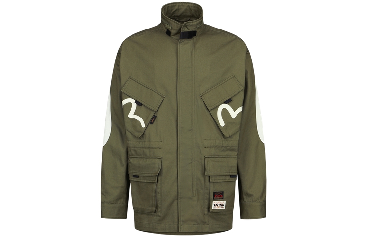 EVISU SS23 Seagull & Buddha Head  Jacket in Dark Army Green. 2ESHTM3JK189LFCT 圖 3