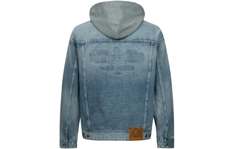 EVISU SS24 3D Floral Seagull Denim Jacket  Denim Blue 2ESHTM4DJ8080LFDP 圖 3