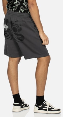 EVISU SS24 チャコールグレー ダルマプリント カジュアルショーツ. 2ESHTM4ST1061FFCT Shop EVISU SS24 チャコールグレー ダルマプリント カジュアルショーツ. 2ESHTM4ST1061FFCT