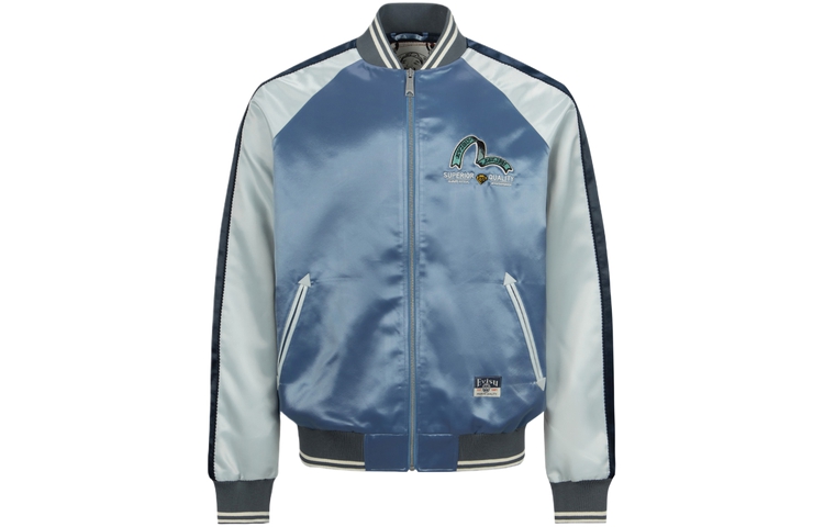 EVISU SS24  Deep Blue Jacket with Trademark & Daruma Buddha Embroidery 2ESHTM4JK1010RXSN 圖 3