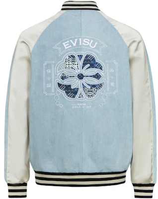 EVISU SS24 海鸥与家纹刺绣蓝色牛仔夹克 2ESHTM4JK7010RXDN Order EVISU SS24 海鸥与家纹刺绣蓝色牛仔夹克 2ESHTM4JK7010RXDN