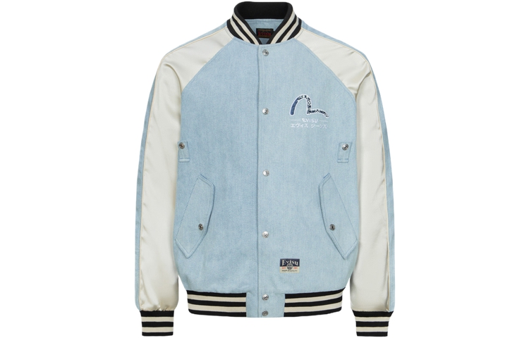 Lookbook EVISU SS24 海鸥与家纹刺绣蓝色牛仔夹克 2ESHTM4JK7010RXDN