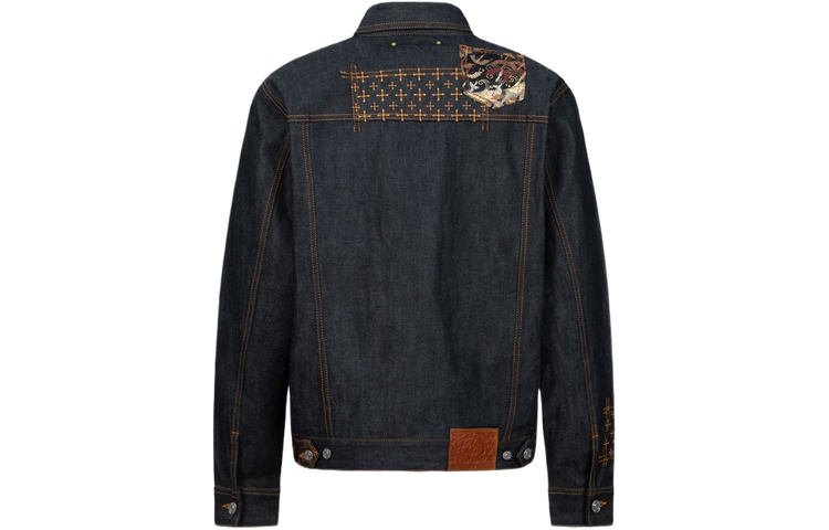 Lookbook EVISU SS24 寬版海鷗刺繡丹寧外套 藍色款式 2ESHTM4DJ7001RXDP