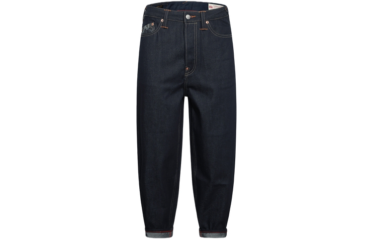 Lookbook EVISU SS24 海鷗刺繡時尚牛仔褲 深藍色 2ESHTM4JE7028BLDN