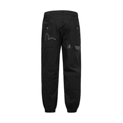 EVISU SS24 Seagull Embroidery Slogan Print Casual Pants 2ESHTM4PO8033RXCT
