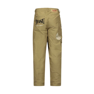 EVISU SS24 Asymmetrical Pocket Wide-Leg Cargo Pants 2ESHTM4PO8031LFCT