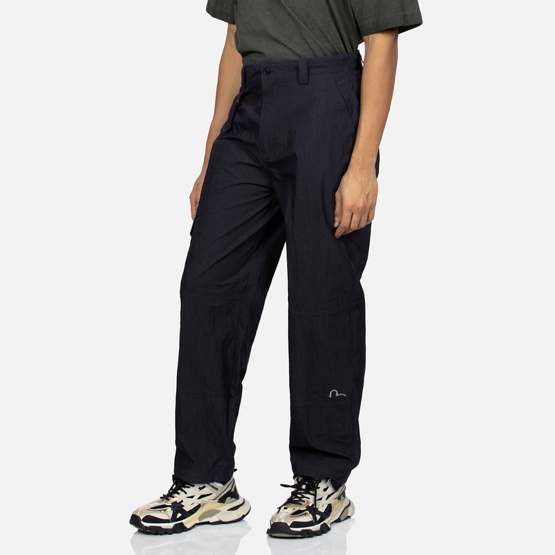 EVISU SS24 Asymmetrical Pocket Wide-Leg Cargo Pants 2ESHTM4PO8031LFCT 圖 9