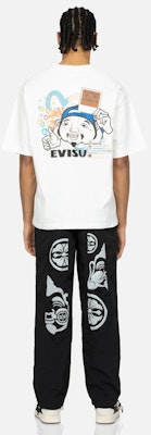 EVISU SS24 佛像和家紋印花男士寬鬆運動長褲 2ESHTM4PJ8034RXSN Details for EVISU SS24 佛像和家紋印花男士寬鬆運動長褲 2ESHTM4PJ8034RXSN