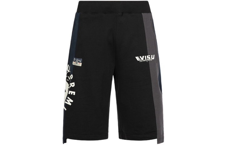 Order Celana Pendek Kasual EVISU SS24 Logo Buddha Grafik Pakaian Fashionable 2ESHTM4ST1097XXCT