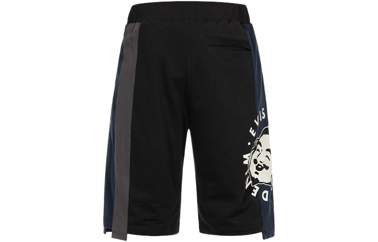 Lookbook Celana Pendek Kasual EVISU SS24 Logo Buddha Grafik Pakaian Fashionable 2ESHTM4ST1097XXCT