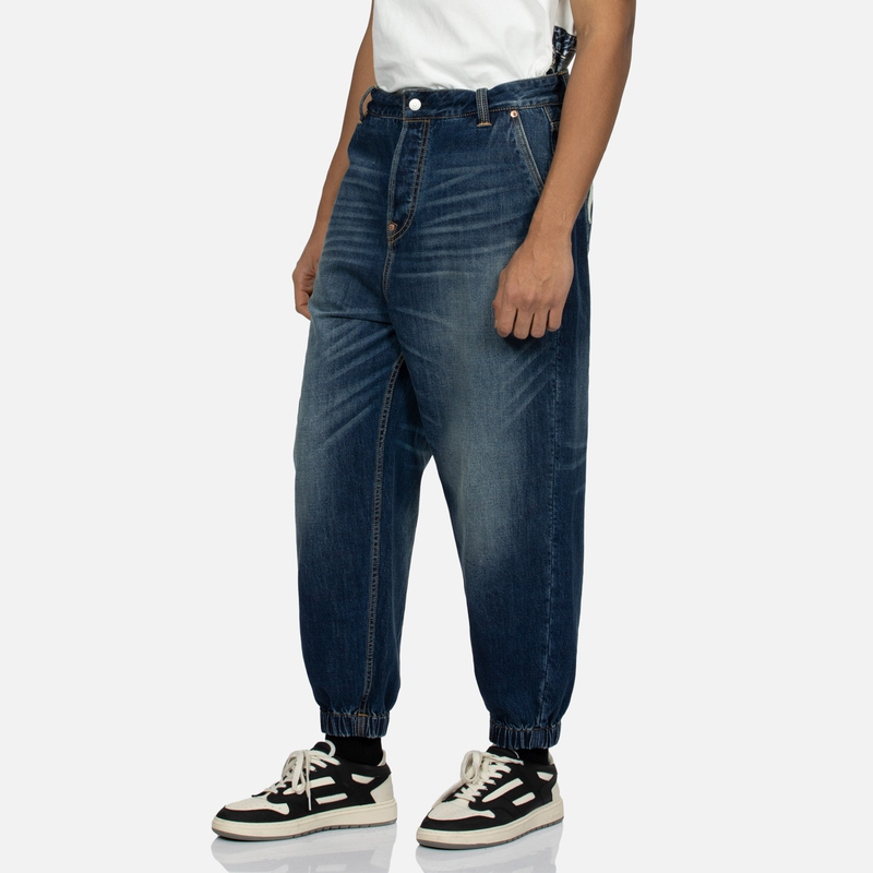 EVISU SS24 Playful Buddha Print Wide-Leg Jogger Jeans  Denim Blue 2ESHTM4JO1043WLDN 圖 5