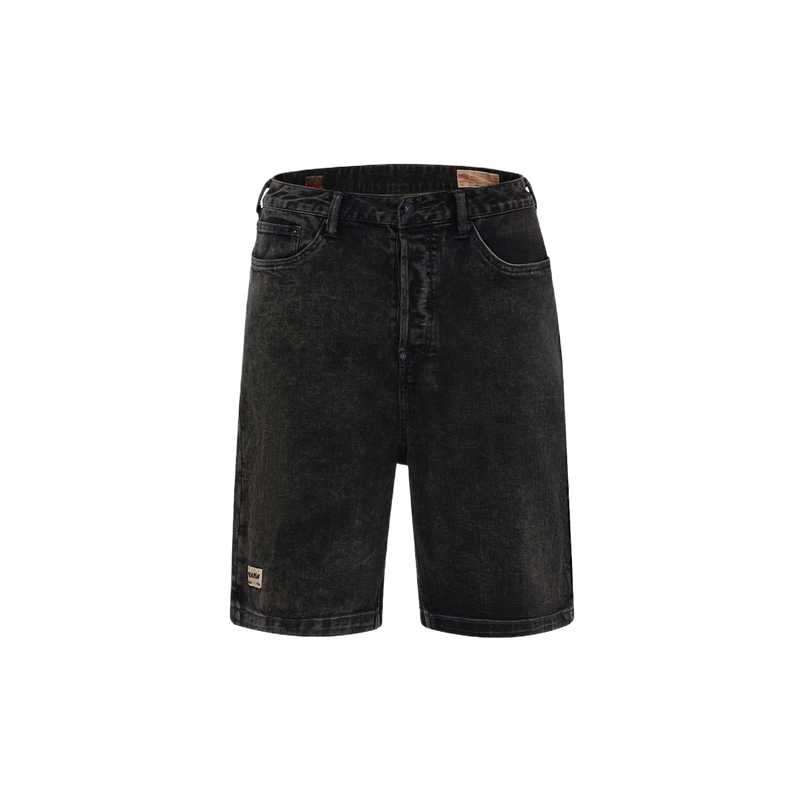 Lookbook EVISU SS24 Shorts Anchos de Mezclilla con Gaviota y Flores Hombre. 2ESHTM4DS8039RXDP