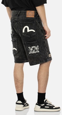 EVISU SS24 Shorts Anchos de Mezclilla con Gaviota y Flores Hombre. 2ESHTM4DS8039RXDP Shop EVISU SS24 Shorts Anchos de Mezclilla con Gaviota y Flores Hombre. 2ESHTM4DS8039RXDP