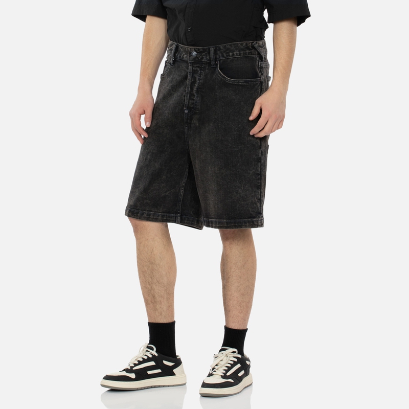 Purchase EVISU SS24 Shorts Anchos de Mezclilla con Gaviota y Flores Hombre. 2ESHTM4DS8039RXDP