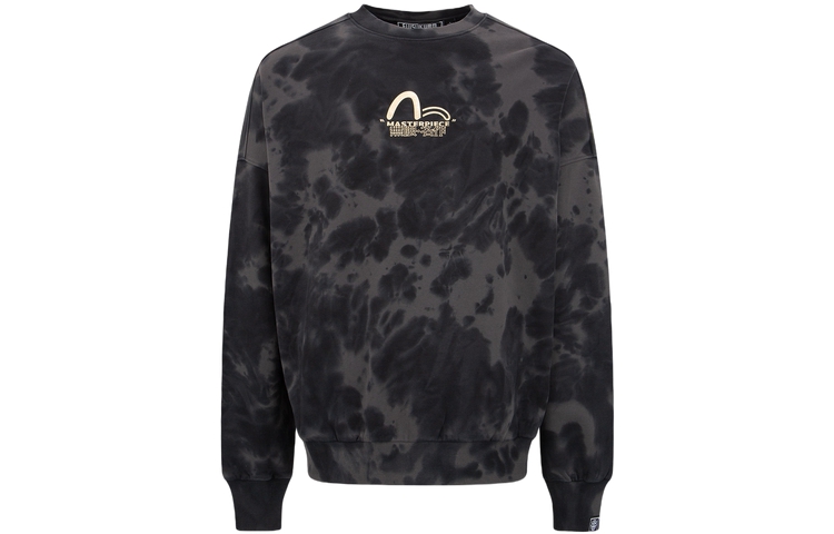 EVISU Tie-Dye Print Crewneck Pullover Sweatshirt Unisex Casual Style 2EAGNM2SW421LFCT 圖 2