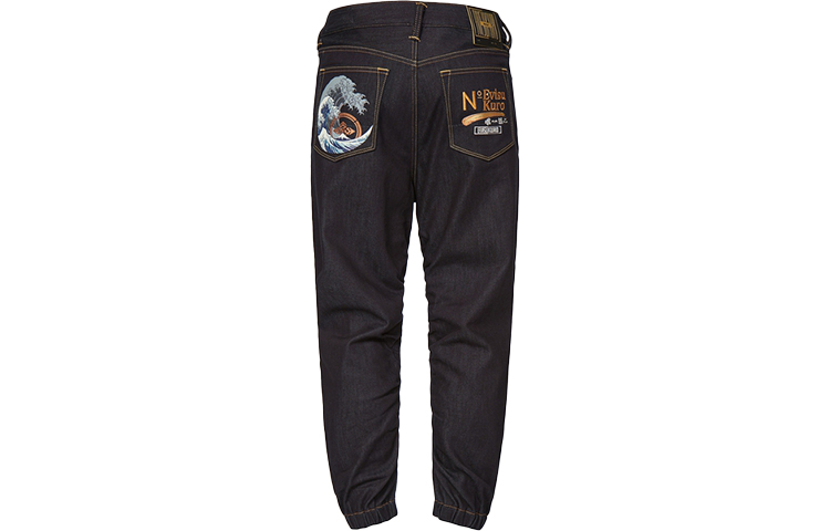 EVISU Ukiyo-e Embroidery Denim Jeans  Indigo Blue. 2EAGNM1JO1403DCPINDX