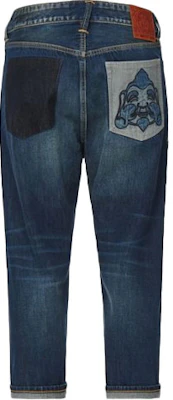 EVISU Jeans Denim Vintage Wash Cropped Pria Biru. 2ESHTM2JE11927CT Lookbook EVISU Jeans Denim Vintage Wash Cropped Pria Biru. 2ESHTM2JE11927CT