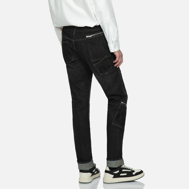 EVISU Washed Distressed Seagull Embroidery Straight Jeans  Denim Blue 2ESHTM3JE22517CS 圖 5