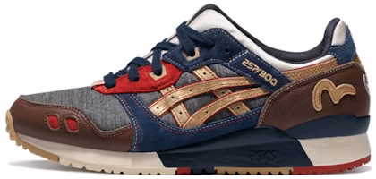 ASICS Gel-Lyte 3 300 x EVISU 'Gray Blue Dark Brown' 1203A301-500 ASICS Gel-Lyte 3 300 x EVISU 'Gray Blue Dark Brown' 1203A301-500