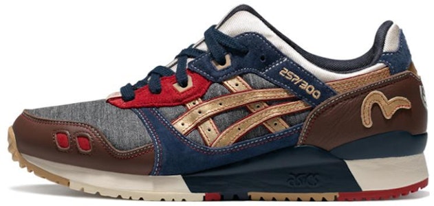 ASICS Gel-Lyte 3 x EVISU 'Abu Biru Cokelat Tua' 1203A301-500 Buy ASICS Gel-Lyte 3 x EVISU 'Abu Biru Cokelat Tua' 1203A301-500