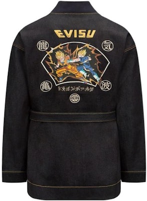 Chaqueta Denim Unisex EVISU x Dragon Ball Z Colaboración Escena de Batalla - Azul 2EADRM1KM702DNCX Order Chaqueta Denim Unisex EVISU x Dragon Ball Z Colaboración Escena de Batalla - Azul 2EADRM1KM702DNCX