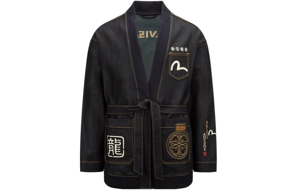 Lookbook Chaqueta Denim Unisex EVISU x Dragon Ball Z Colaboración Escena de Batalla - Azul 2EADRM1KM702DNCX