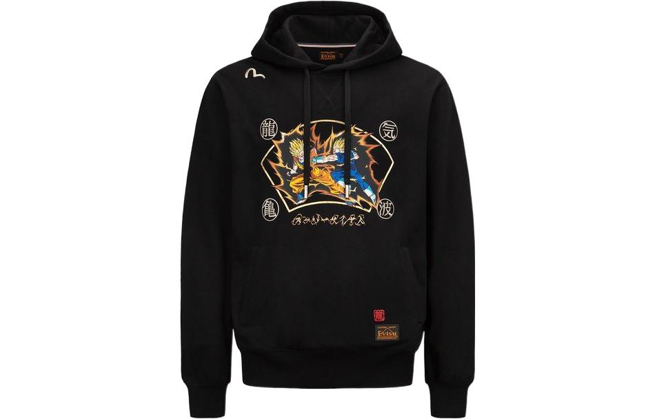Order エヴィス x ドラゴンボールZ コラボ バトルシーン フーディー ユニセックス ブラック 2EADRM1SW302LFCT