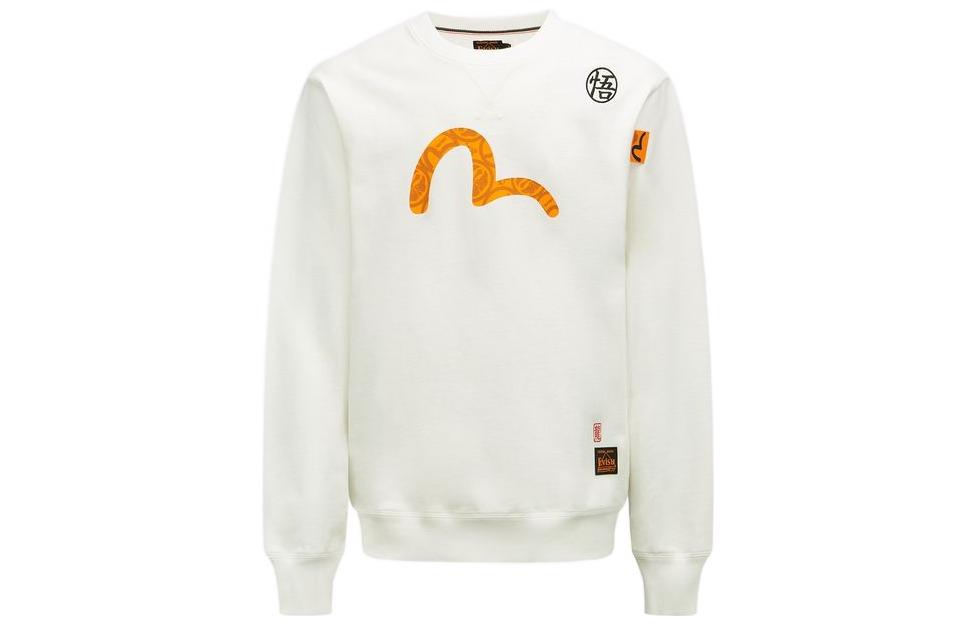 Order EVISU x 七龍珠聯名款白色圖案圓領長袖男士棉衫。 2EADRM1SW305LFCT