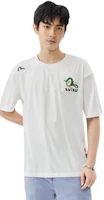 Shop EVISU x 七龍珠 聯名款 白色印花短袖T恤 2EADRM1TS504LFCT