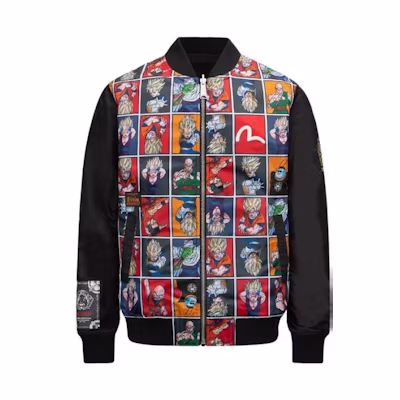 EVISU Dragon Ball Z Reversible Cartoon Jacket Unisex - Black 2EADRM1JK701XXNX