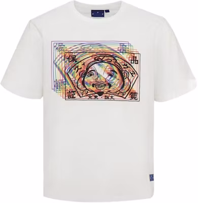EVISU x Edison Chen Rainbow Buddha Print Relaxed Fit T-Shirt White Menswear 2EAEDM0TS510BZ Buy EVISU x Edison Chen Rainbow Buddha Print Relaxed Fit T-Shirt White Menswear 2EAEDM0TS510BZ