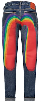 EVISU x 陈冠希 SS21 30周年彩虹M修身牛仔裤男蓝色牛仔裤 2EAEDM0JE91017 Buy EVISU x 陈冠希 SS21 30周年彩虹M修身牛仔裤男蓝色牛仔裤 2EAEDM0JE91017