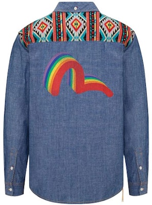 에비수 x 에디슨 첸 SS21 레인보우 M 데님 셔츠 블루 2EAEDM0SL210DN Buy 에비수 x 에디슨 첸 SS21 레인보우 M 데님 셔츠 블루 2EAEDM0SL210DN