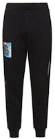 EVISU x Jean-Michel Basquiat Black Embroidered Jogger Pants for Men. 2EABAM0SP440ST EVISU x Jean-Michel Basquiat Black Embroidered Jogger Pants for Men. 2EABAM0SP440ST