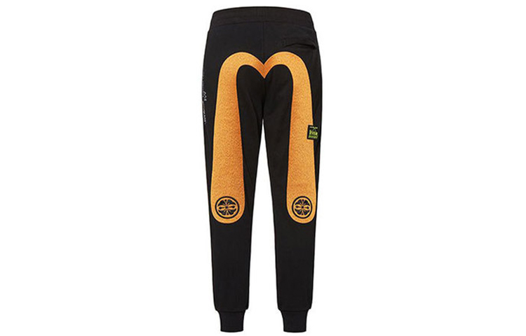 Lookbook EVISU x 讓·米榭·巴斯基亞款黑色刺繡男士休閒褲 2EABAM0SP440ST