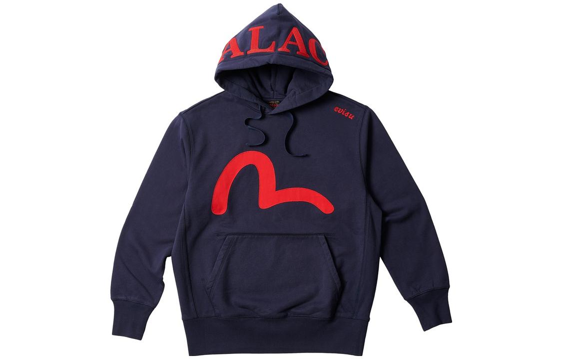EVISU PALACE Collab Hoodie with Seagull Logo Patch - Unisex. 2ESPAM3SW516OSCT 圖 4