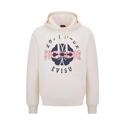 EVISU Playboy Patchwork Sweatshirt Off-White 2EAHTM1SW305LFCT