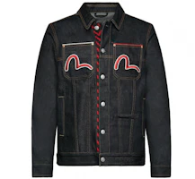 EVISU x Seagull Embroidery Big M Denim Jacket Dark Blue 1EAHTM9DJ111XX EVISU x Seagull Embroidery Big M Denim Jacket Dark Blue 1EAHTM9DJ111XX