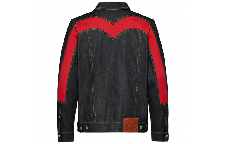 EVISU Seagull Embroidery Big M Denim Jacket  Dark Blue 1EAHTM9DJ111XX 圖 3