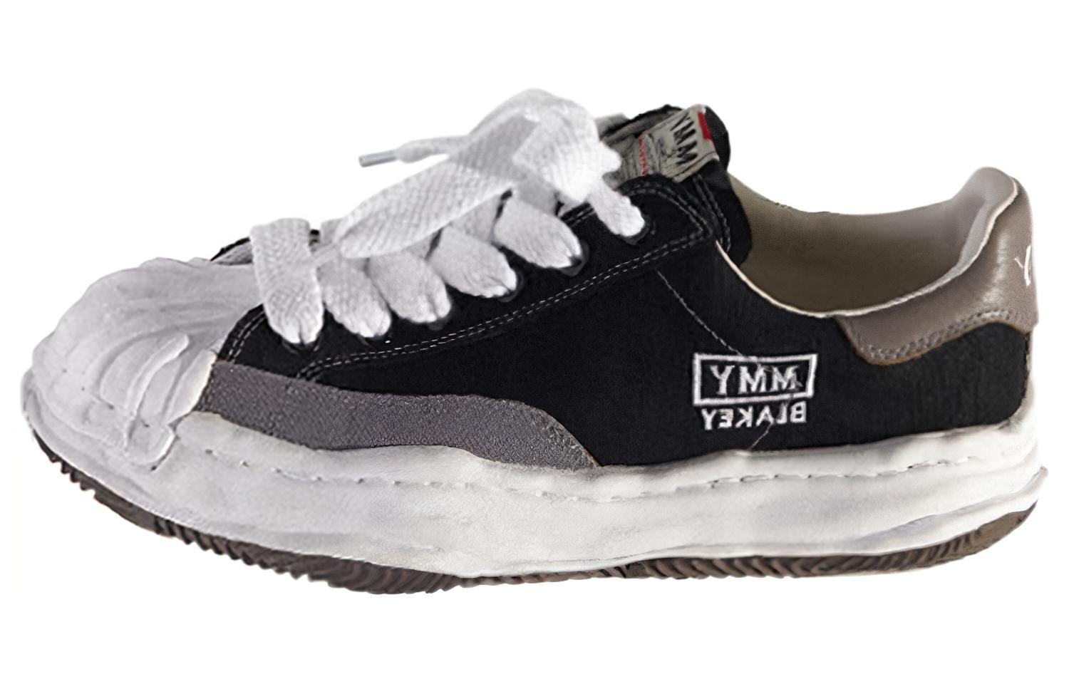 EXI.T x MIHARA YASUHIRO Blakey Comfortable Lace-up Sneakers Black White Mens C11FW712