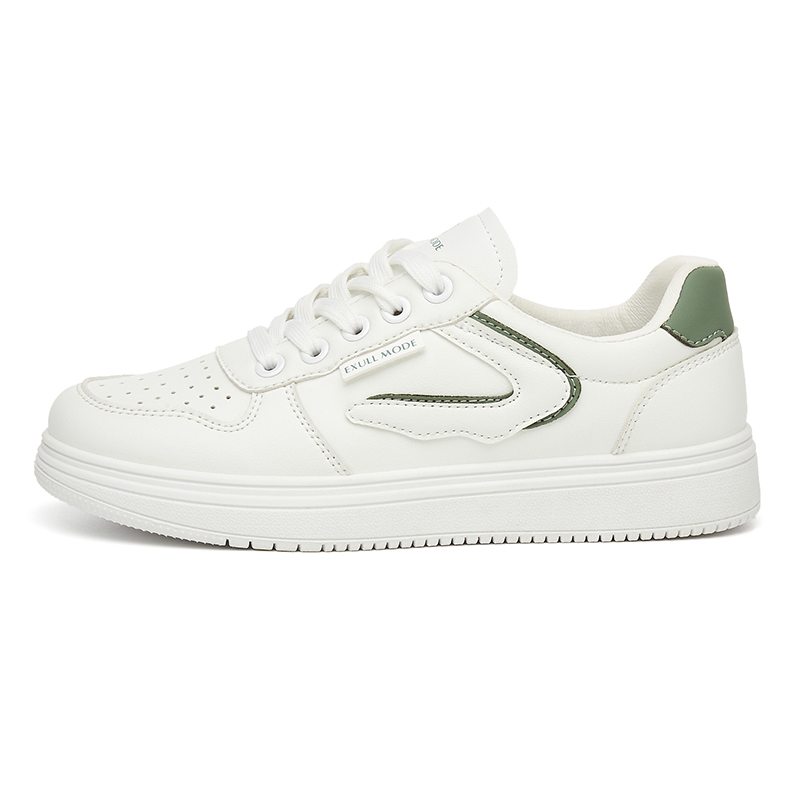 Order EXULL 依思Q 合成革 厚底運動舒適 低幫 板鞋 3.5公分 女款