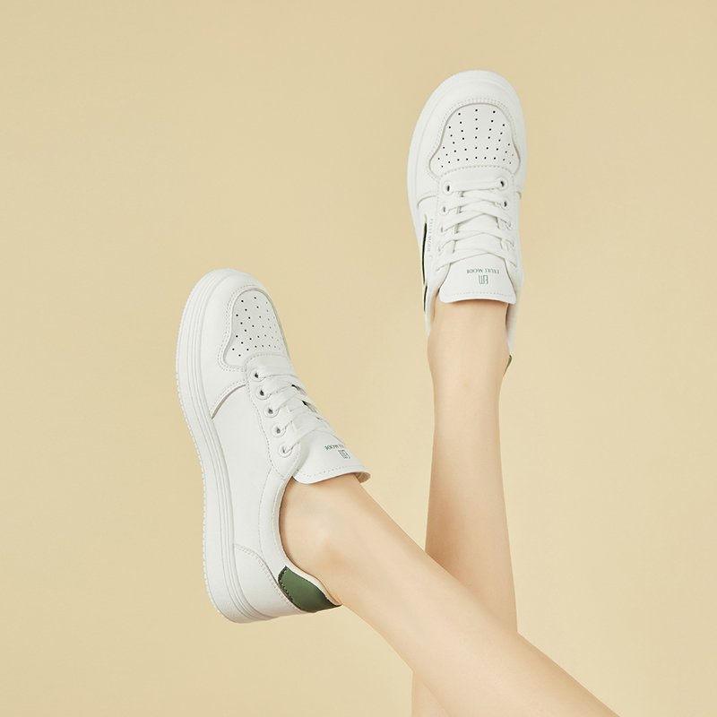 Sizing EXULL 依思Q 合成革 厚底運動舒適 低幫 板鞋 3.5公分 女款