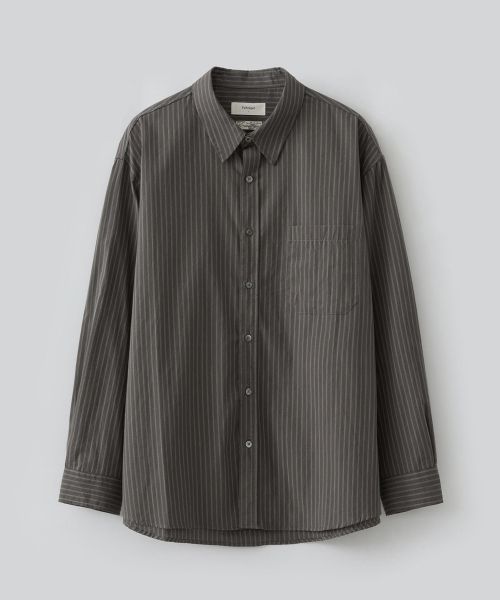 Fabrega Tove Striped Shirt (Dusty Khaki) FB26FWSH07KH