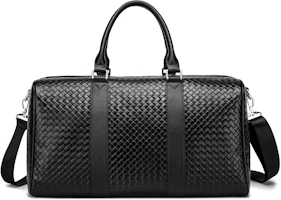 Fairwhale Genuine Leather Travel Bag - Stylish, Spacious & Lightweight in Black. 663428034853 Fairwhale Genuine Leather Travel Bag - Stylish, Spacious & Lightweight in Black. 663428034853