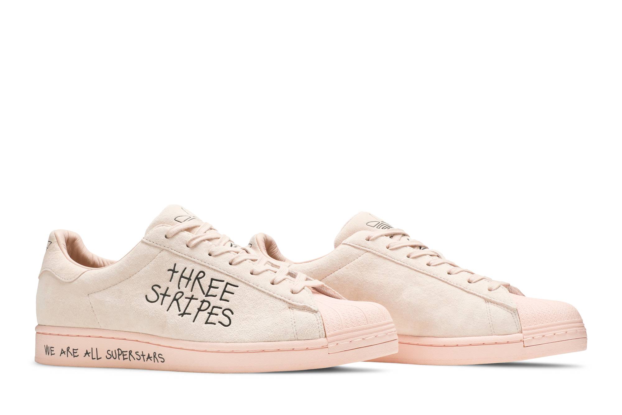 Cheap 胖虎工房 x adidas originals Superstar "失樂園" 粉色麂皮